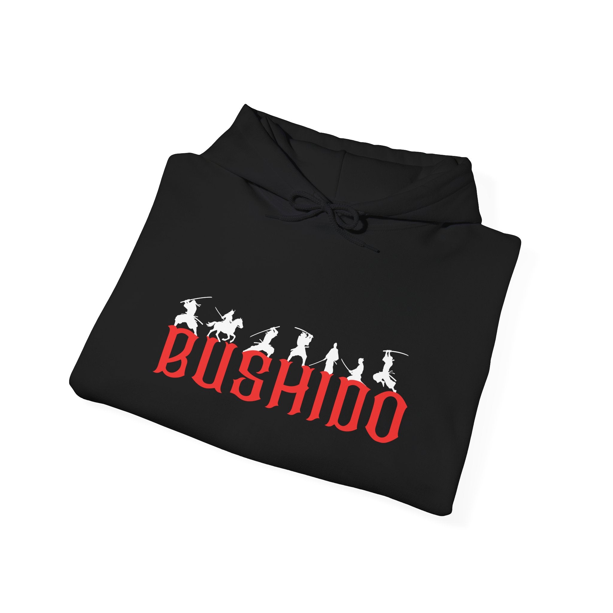 Bushido Hoodie — Samurai Values Pullover with 'Bushido' & Honor Traits