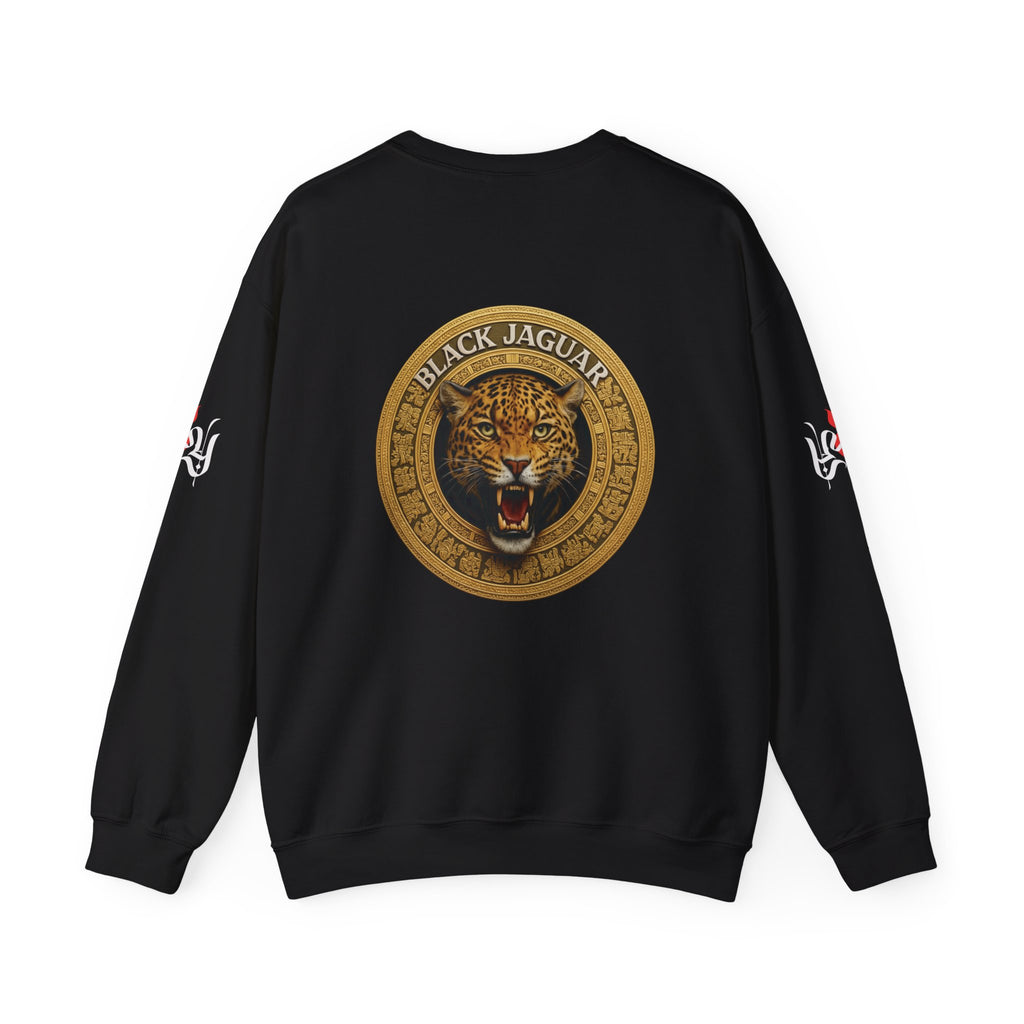 Black Jaguar Vintage Coin Graphic Crewneck Sweatshirt