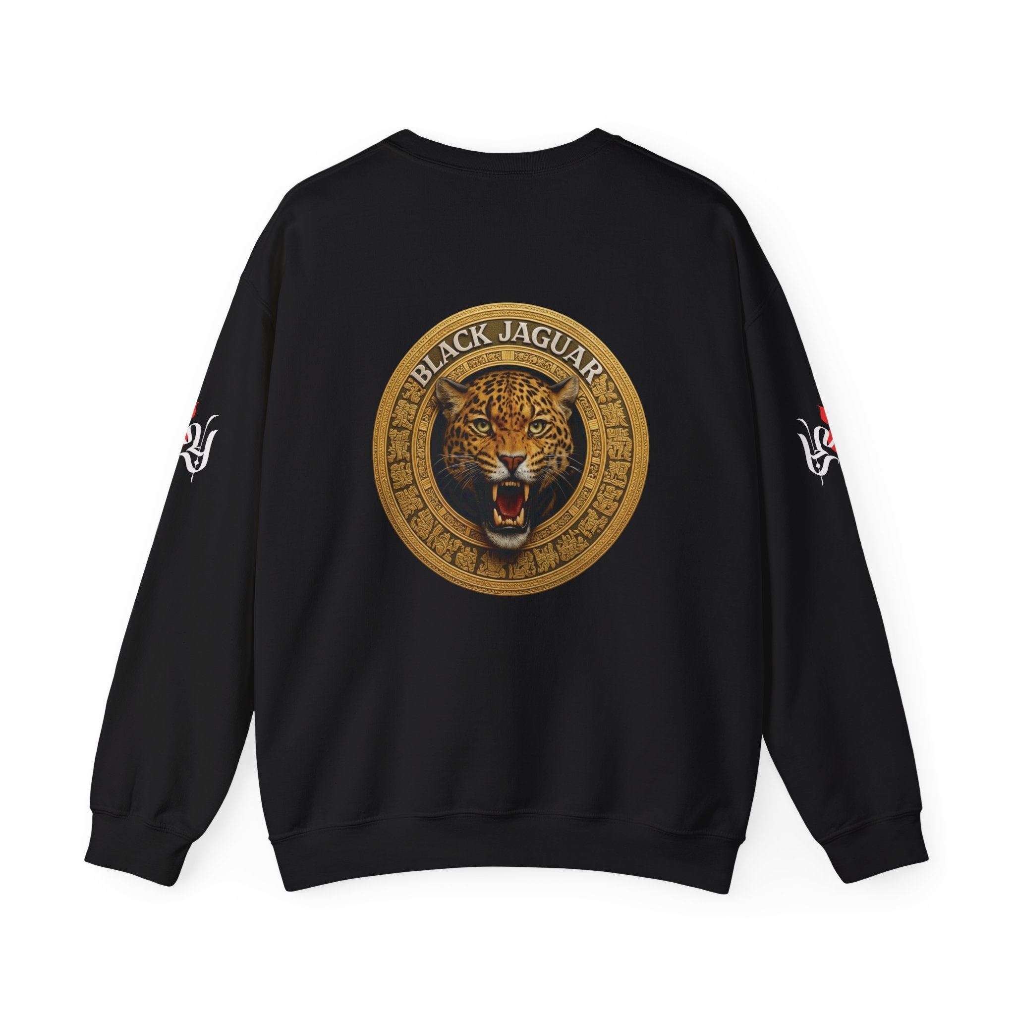 Black Jaguar Vintage Coin Graphic Crewneck Sweatshirt