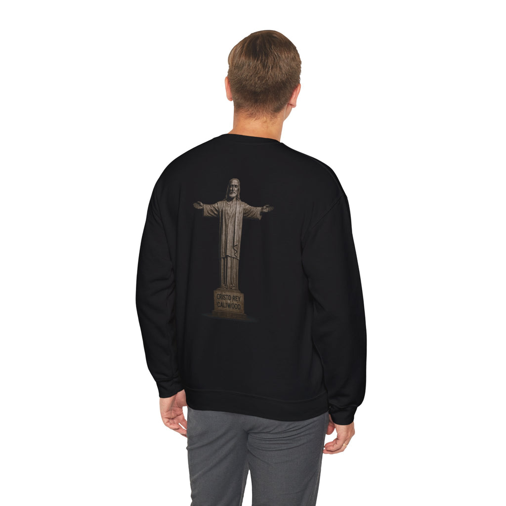 Caliwood Crewneck Sweatshirt — Retro Caliwood Cristo Rey