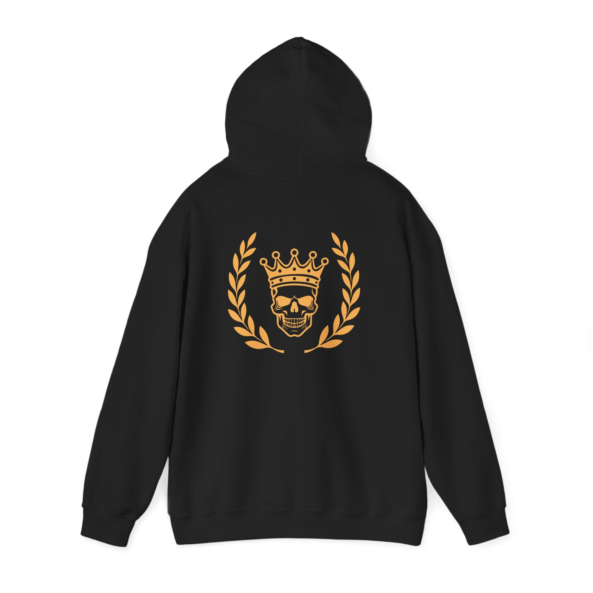 Black Jaguar Skull Crown Hoodie — Gothic Streetwear Pullover