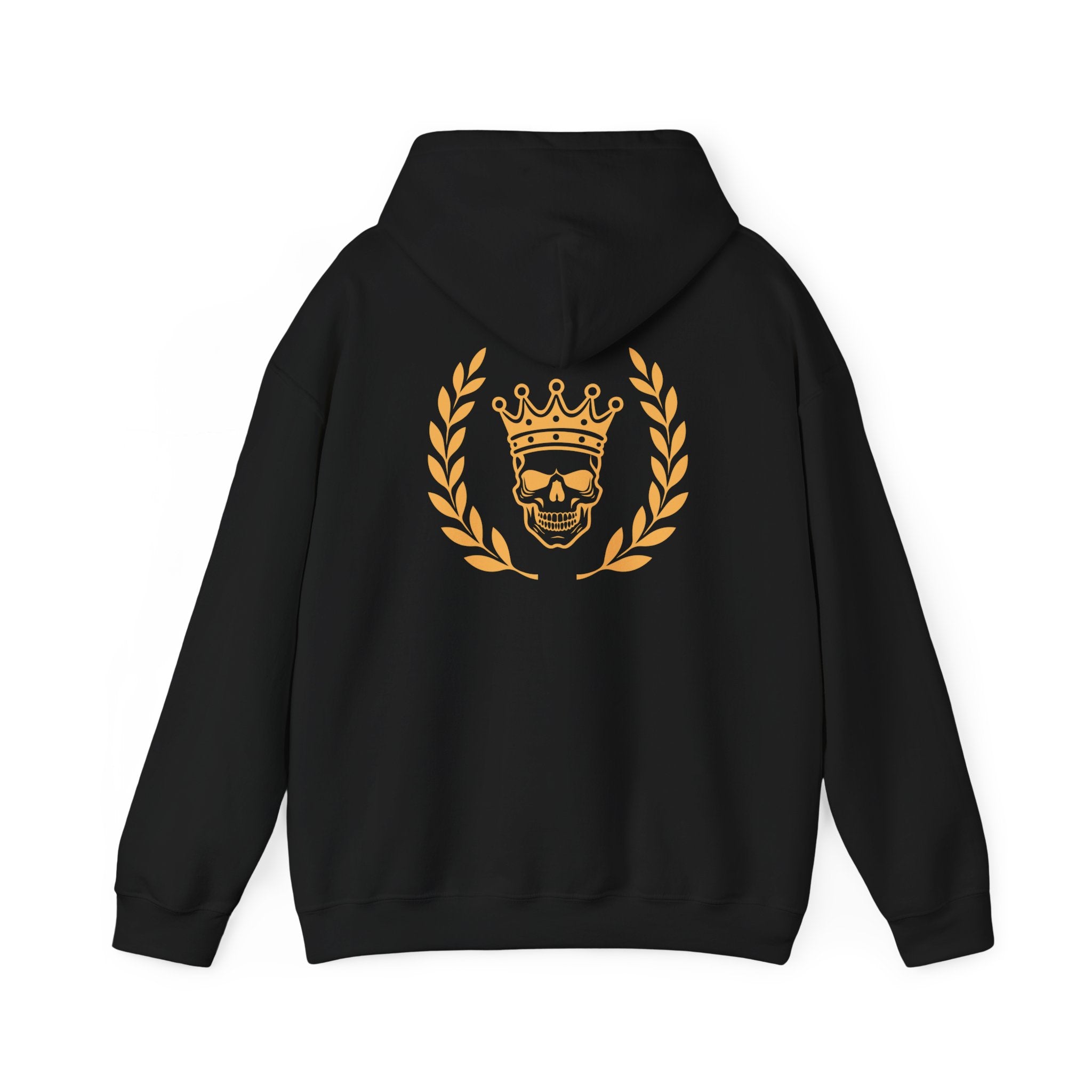 Black Jaguar Skull Crown Hoodie — Gothic Streetwear Pullover