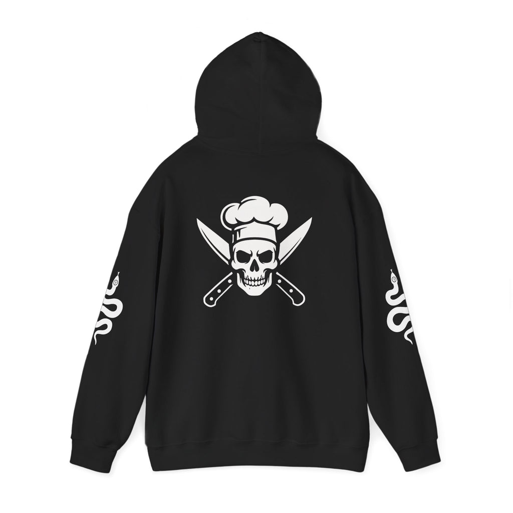 Chef Skull Hoodie — "I Am An Alchemist of Flavors" Culinary Cook Hoodie