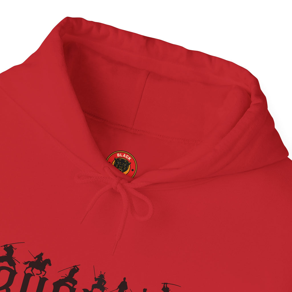 Bushido Samurai Code Hoodie — Skull Sleeve Graphic Pullover
