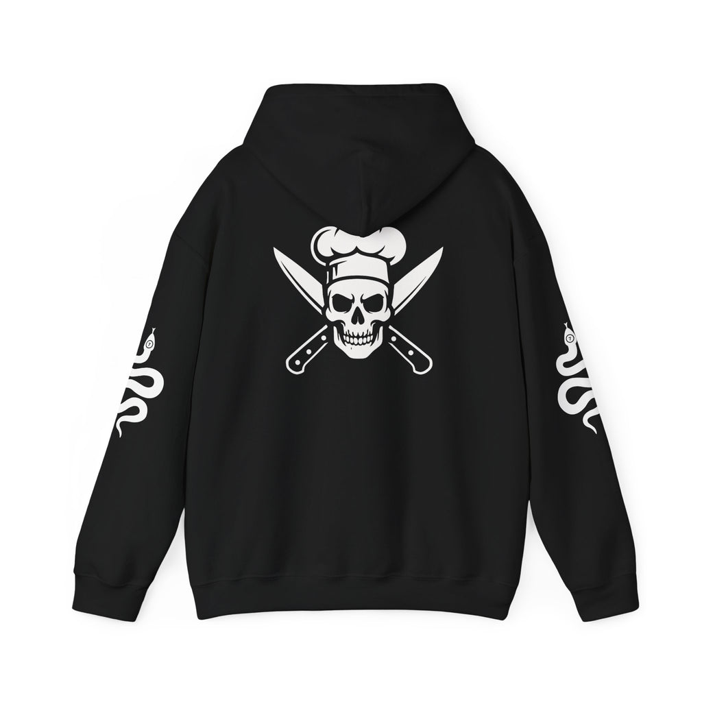Chef Skull Hoodie — "I Am An Alchemist of Flavors" Culinary Cook Hoodie