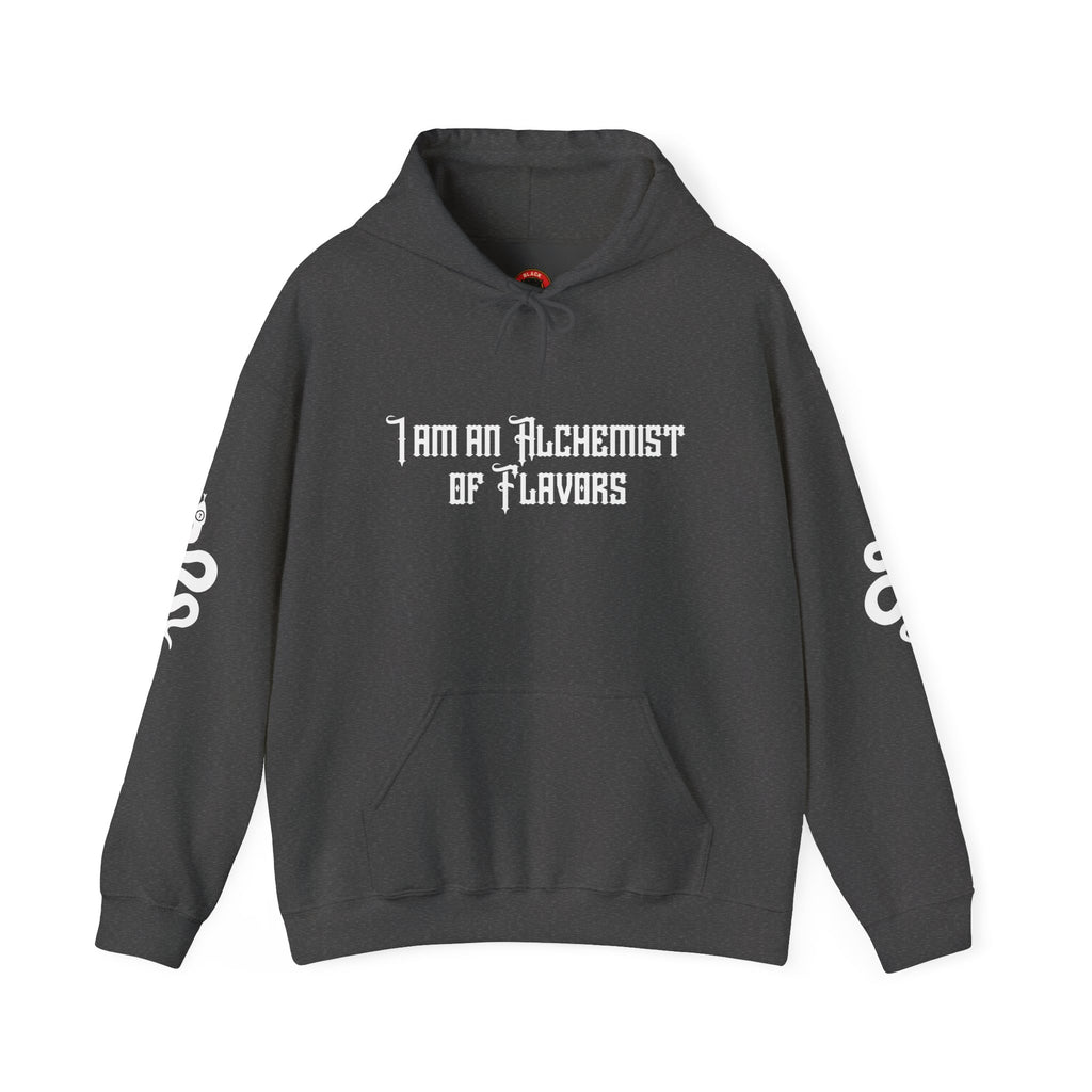 Chef Skull Hoodie — "I Am an Alchemist of Flavors" Cooking Hoodie
