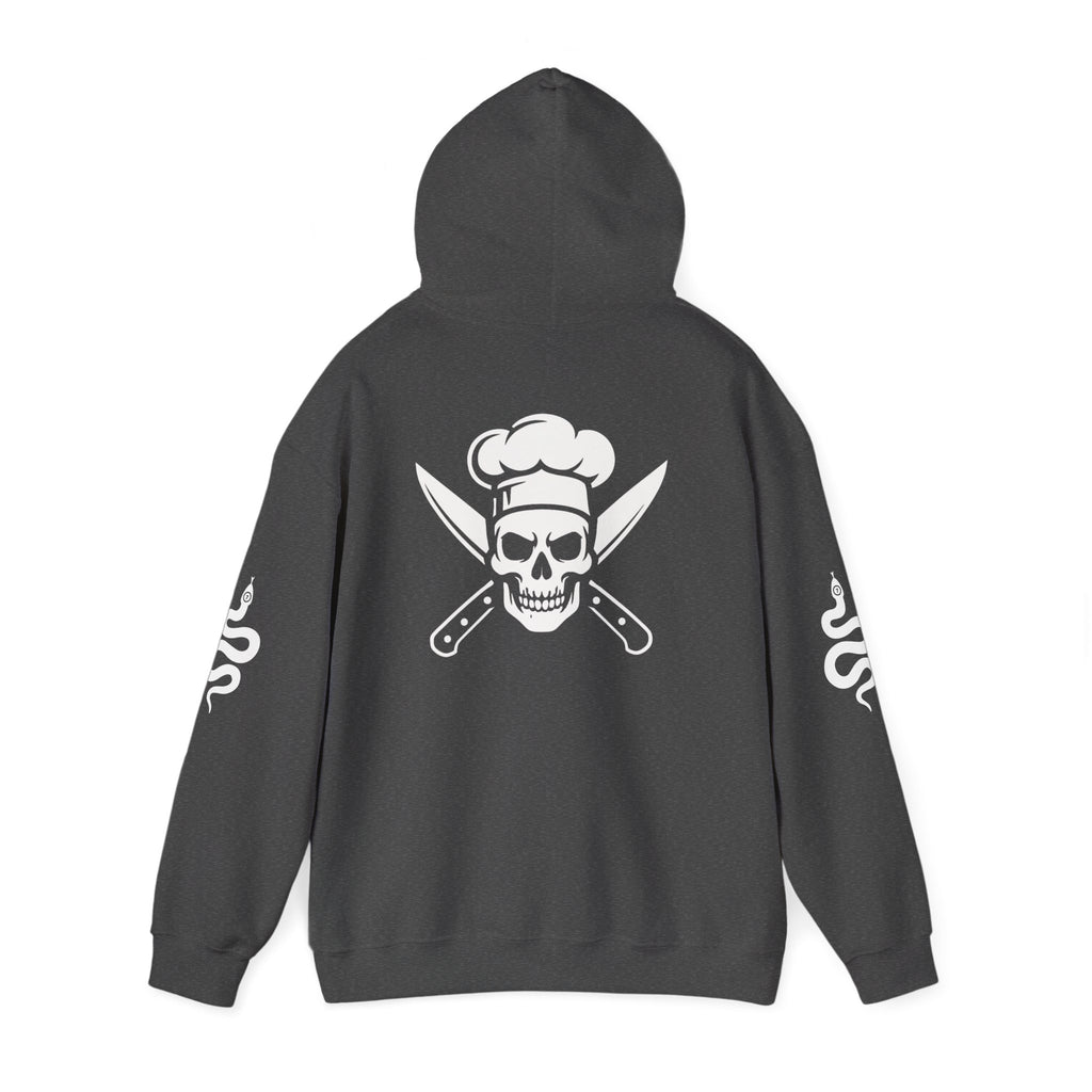 Chef Skull Hoodie — "I Am an Alchemist of Flavors" Cooking Hoodie
