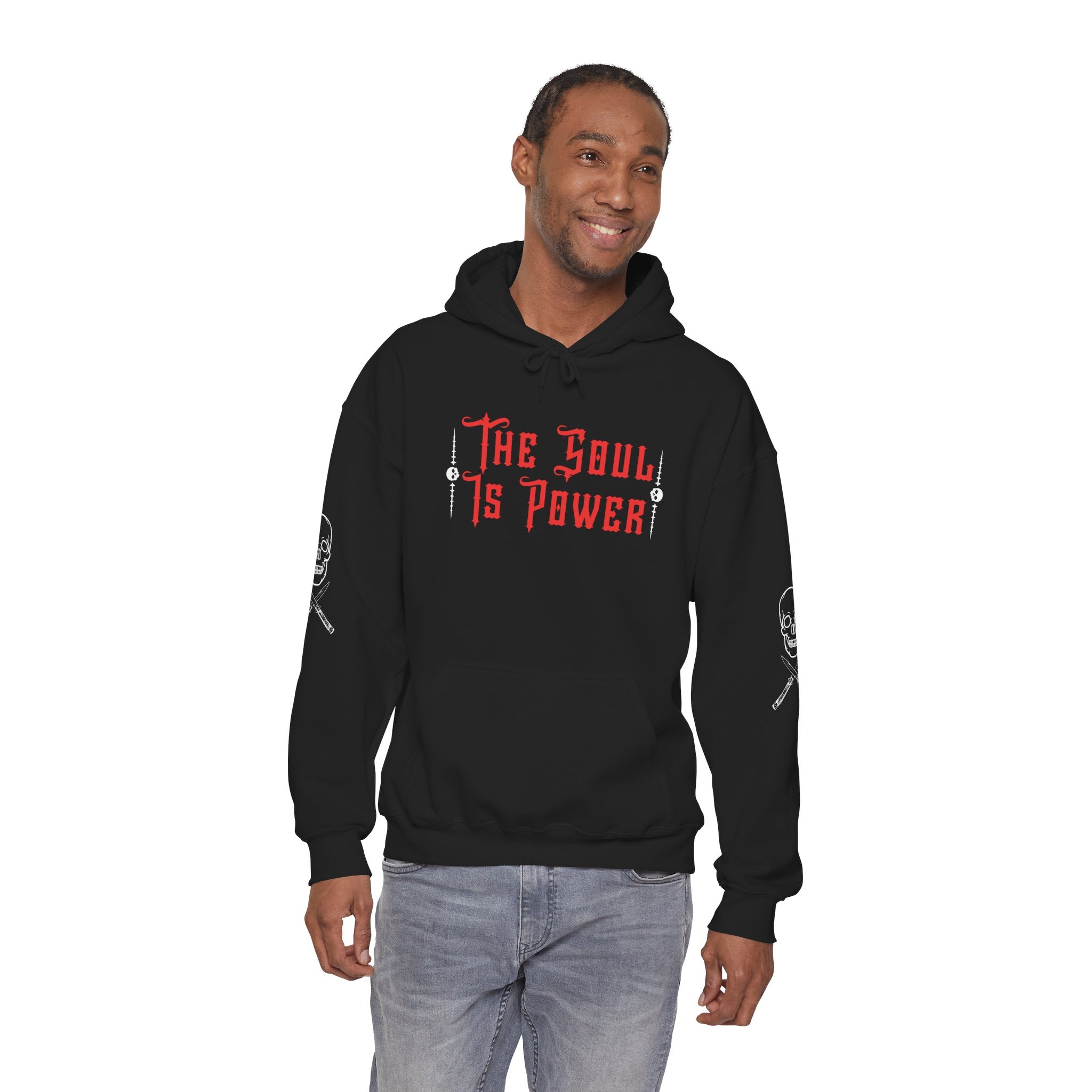 The Soul Is Power Hoodie — Gothic Skull Streetwear Hoodie