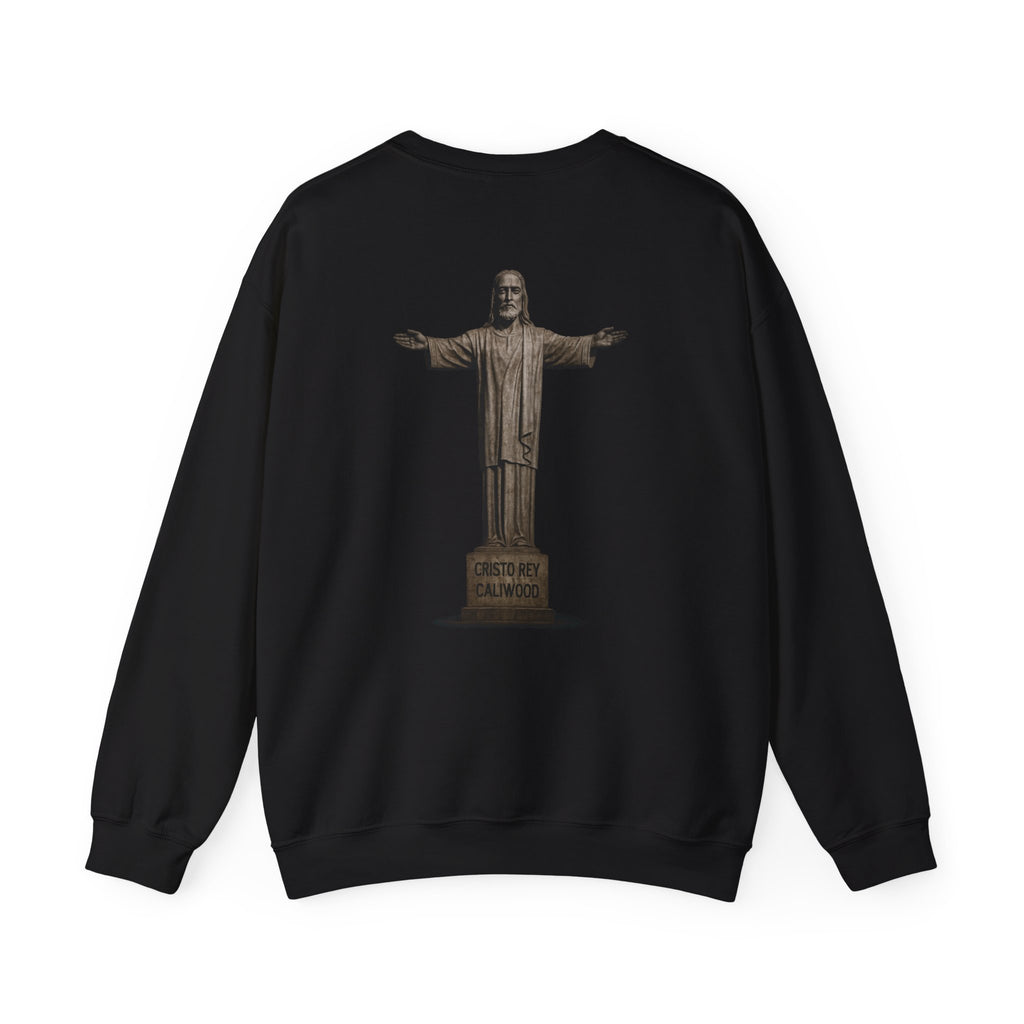 Caliwood Crewneck Sweatshirt — Retro Caliwood Cristo Rey