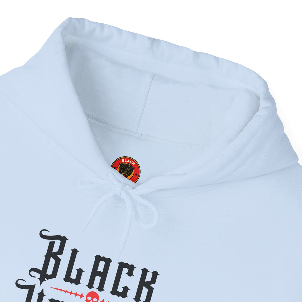 Black Yaguar Hoodie — Spiritual Quote Pullover: “God is not in the church…”