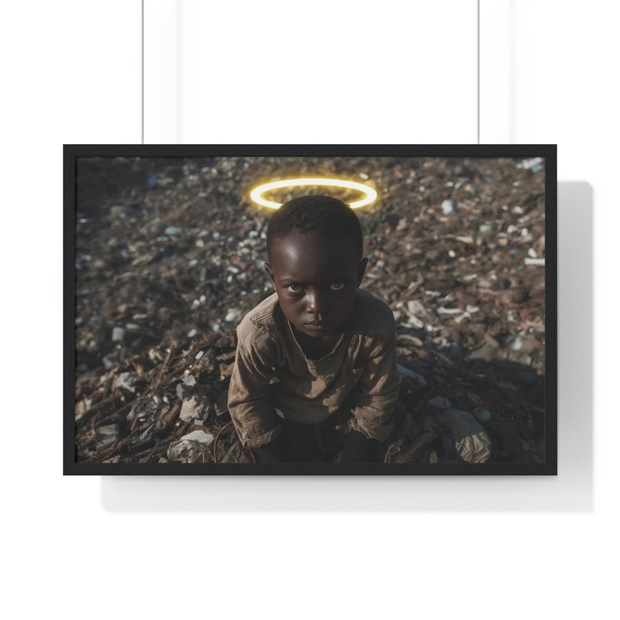 Halo Child Framed Poster — Horizontal Fine Art Print