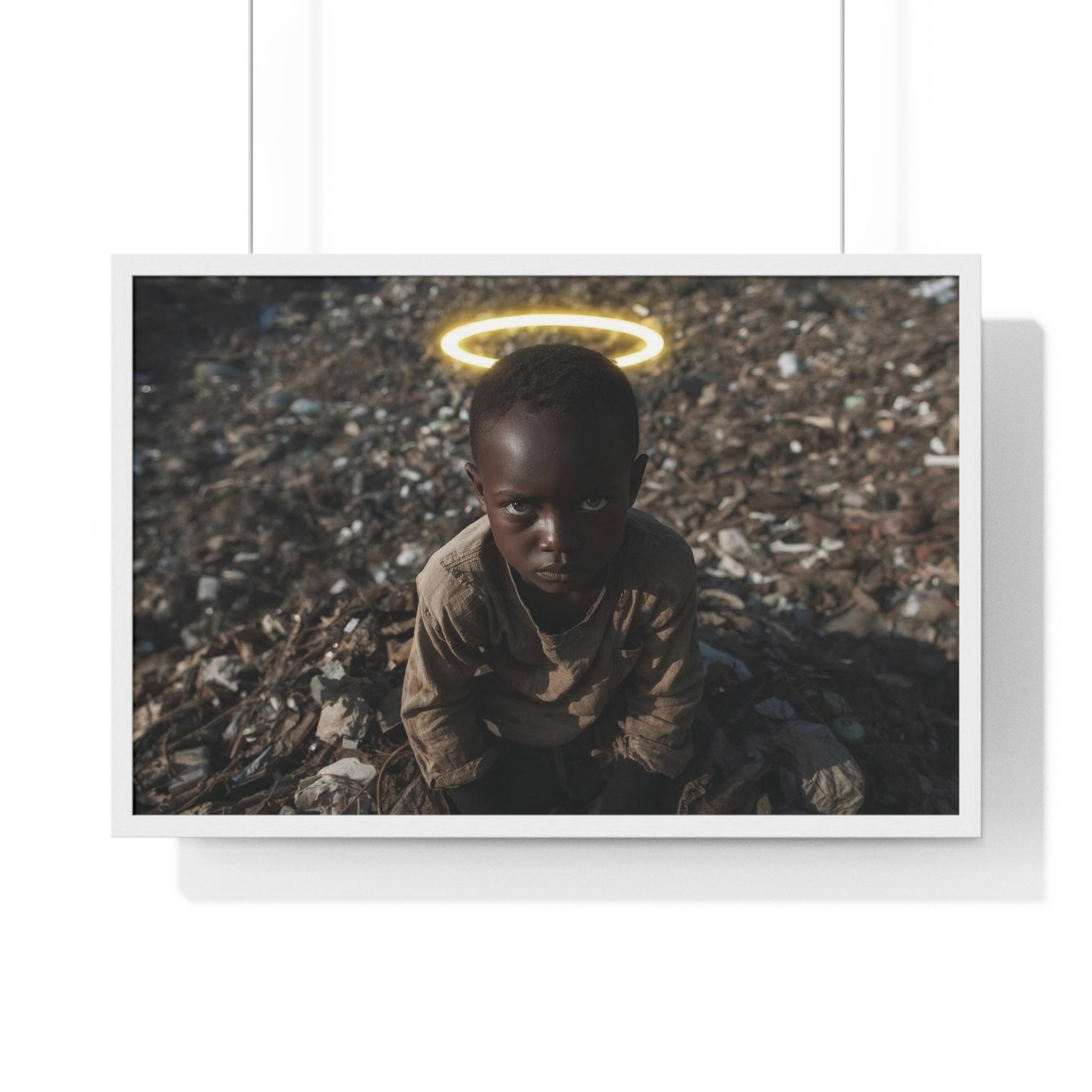 Halo Child Framed Poster — Horizontal Fine Art Print
