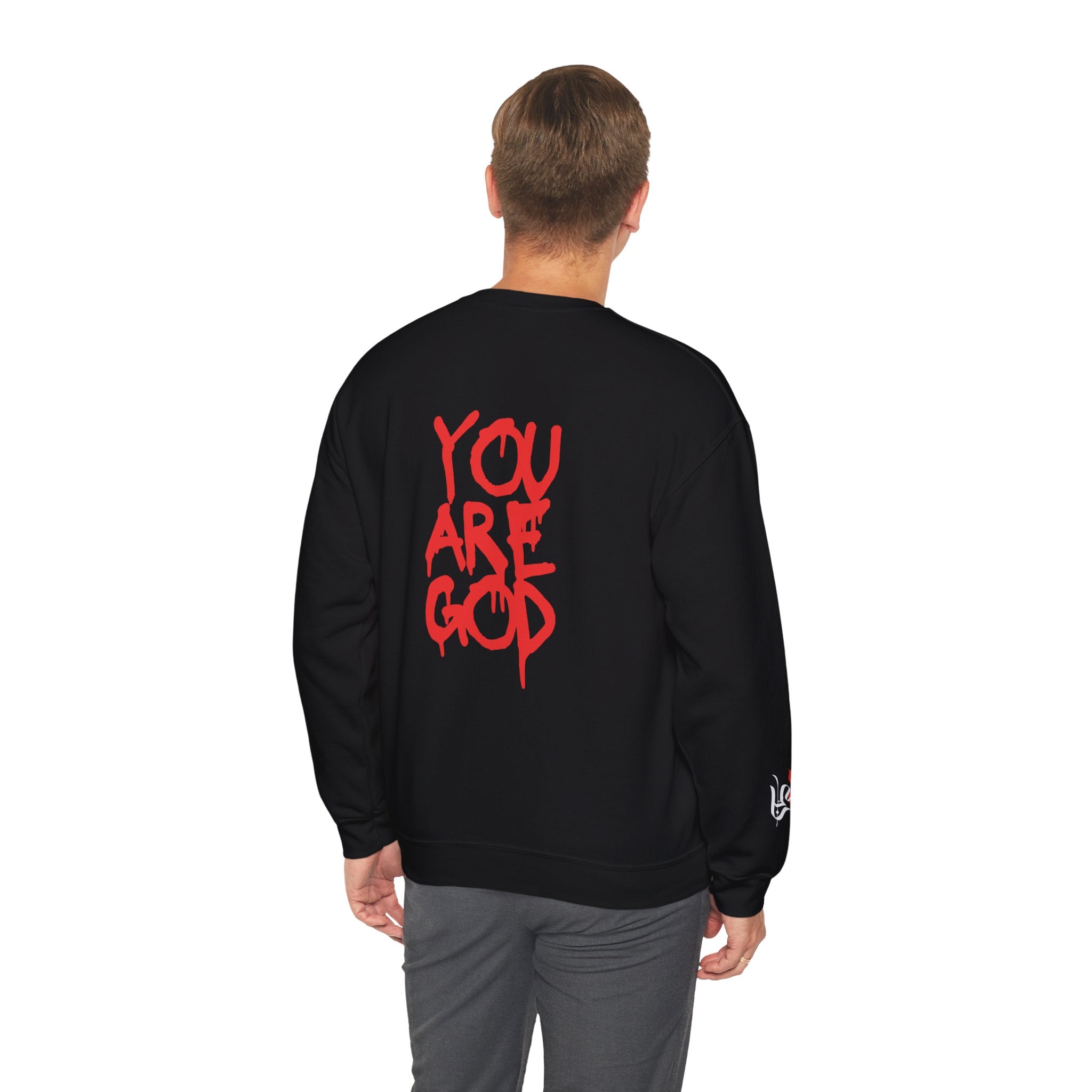 Vintage Frame Crewneck Sweatshirt - 'You Are God'