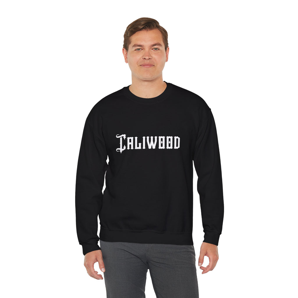 Caliwood Crewneck Sweatshirt — Retro Caliwood Cristo Rey